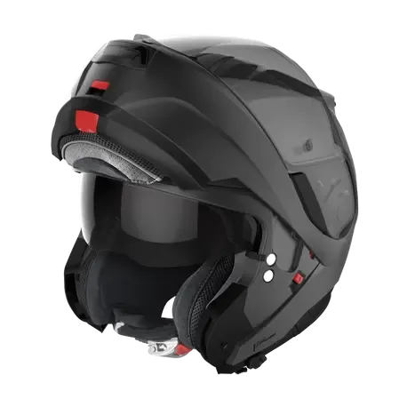 Nolan N100-6 Classic N-COM Flat Vulcan Grey Motorcycle Helmet