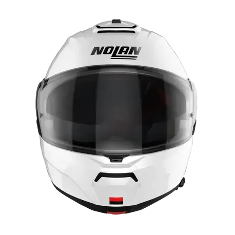 Nolan N100-6 Classic N-COM Metal White Motorcycle Helmet