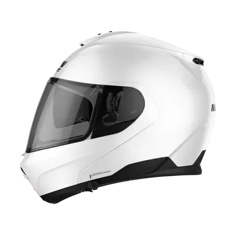 Nolan N100-6 Classic N-COM Metal White Motorcycle Helmet