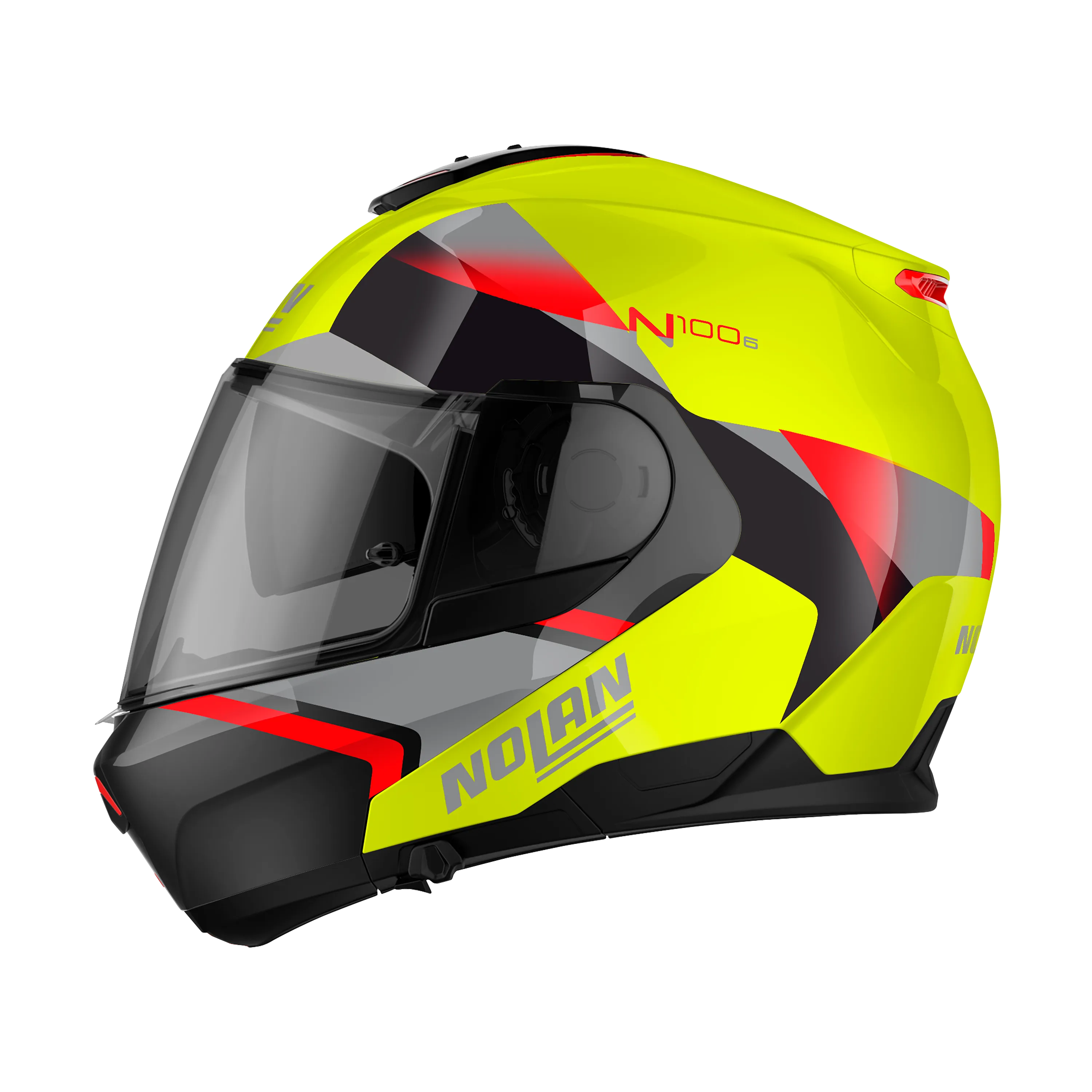 Nolan N100-6 Paloma LED Yellow Motorcycle Helmet