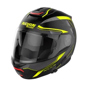 Nolan N100-6 Surveyor N-COM Flat Black Fluo Yellow Motorcycle Helmet