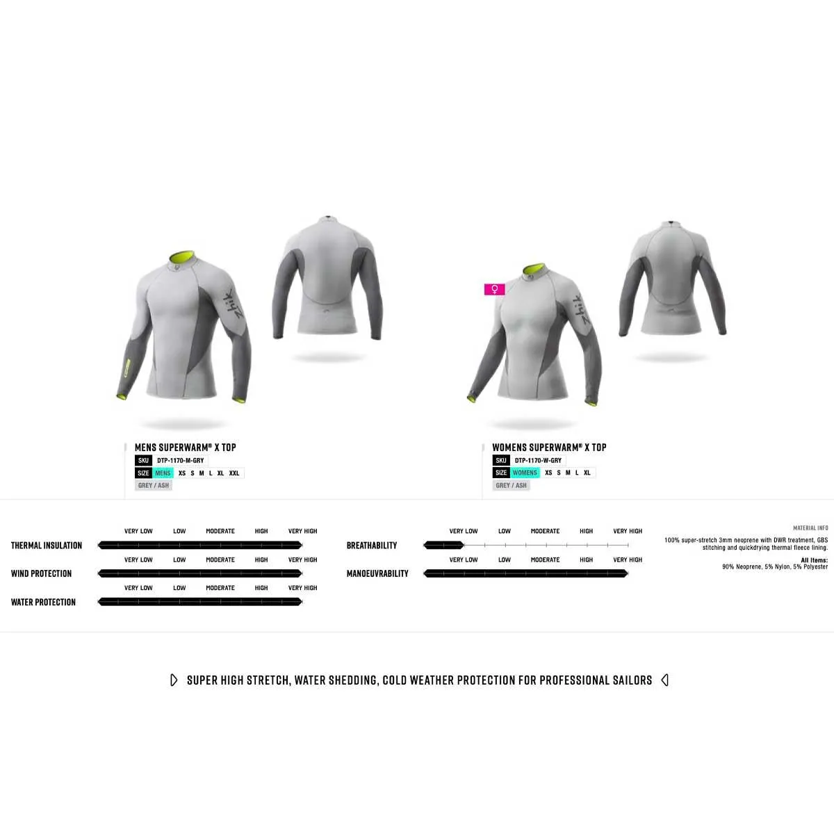 OLD MODEL Womens Zhik Superwarm X Top