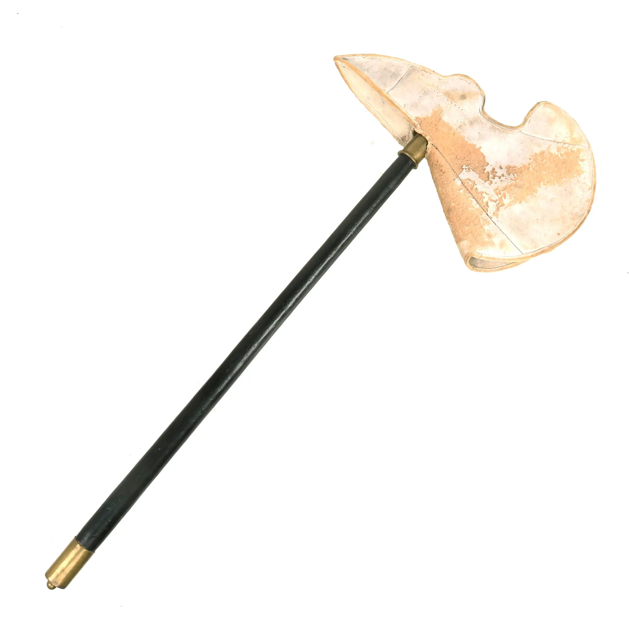 Original French Napoleonic Crimean War Era Sapper’s Dress Parade Axe With Original Buff Leather Cover