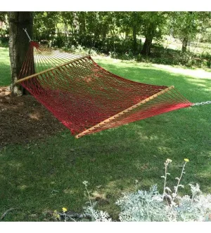 Pawleys Island Large DuraCord® Rope Hammock - Garnet