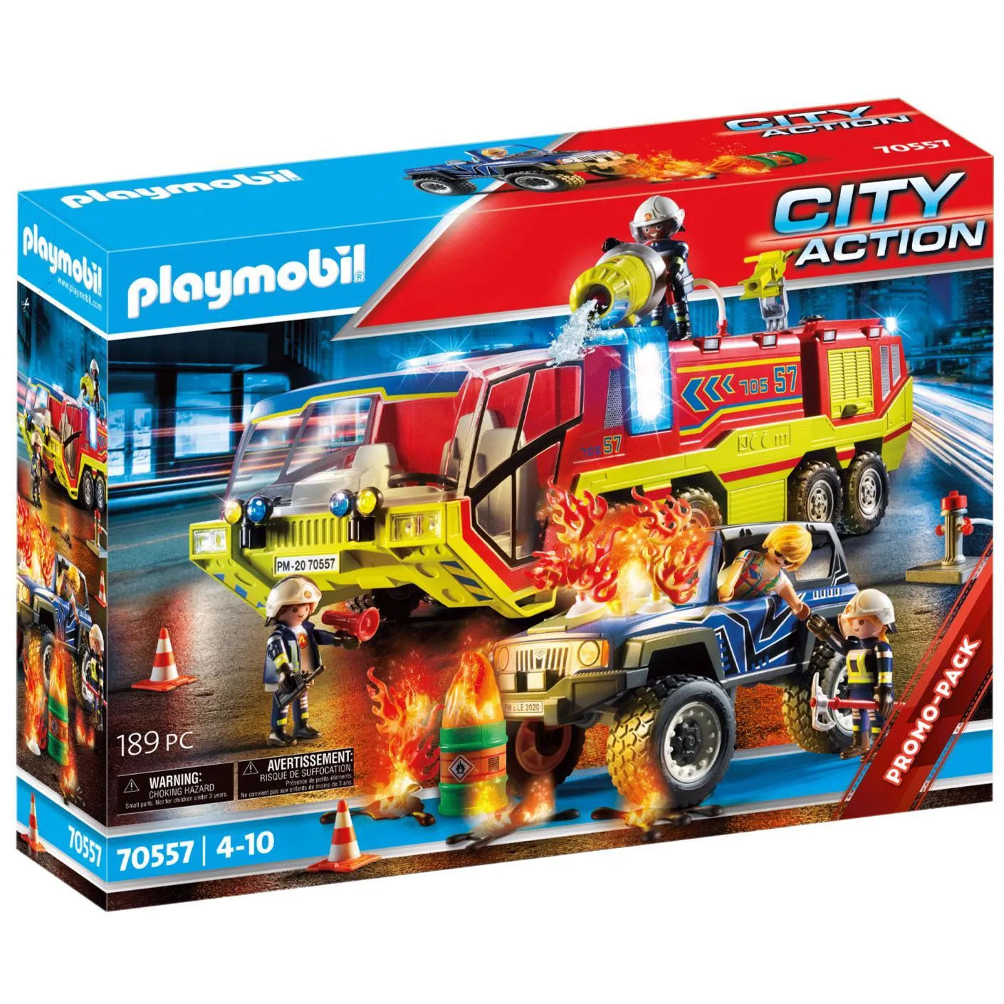 Playmobil 70557 City Action Fire Engine With Truck Promo-Pack