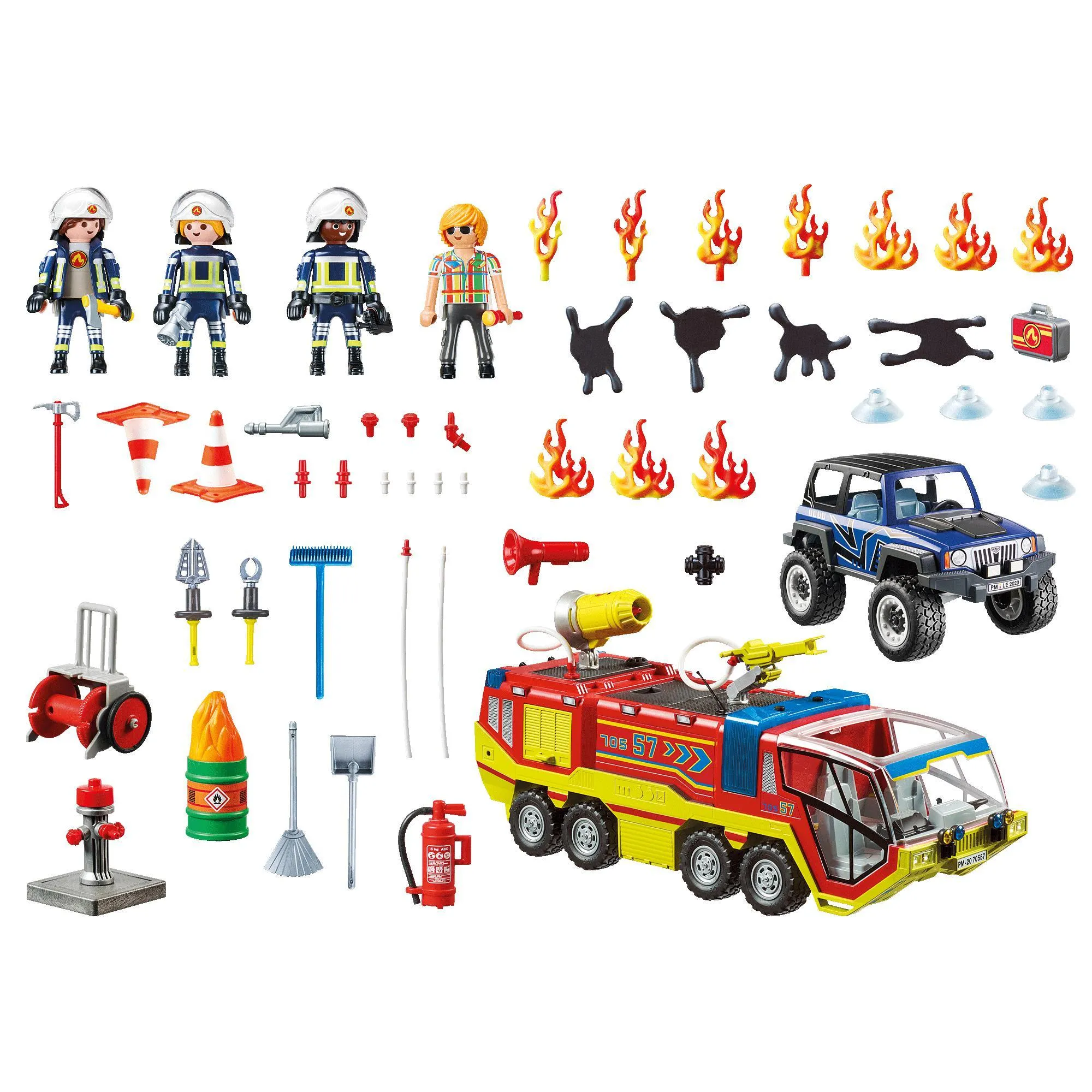 Playmobil 70557 City Action Fire Engine With Truck Promo-Pack