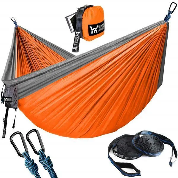 PORTABLE CAMPING HAMMOCK - RELAX & REST NO MATTER WHERE YOU ARE