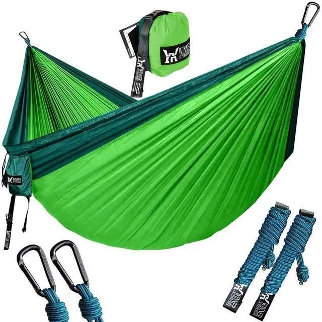 PORTABLE CAMPING HAMMOCK - RELAX & REST NO MATTER WHERE YOU ARE