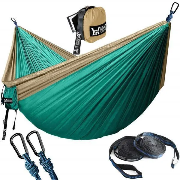 PORTABLE CAMPING HAMMOCK - RELAX & REST NO MATTER WHERE YOU ARE