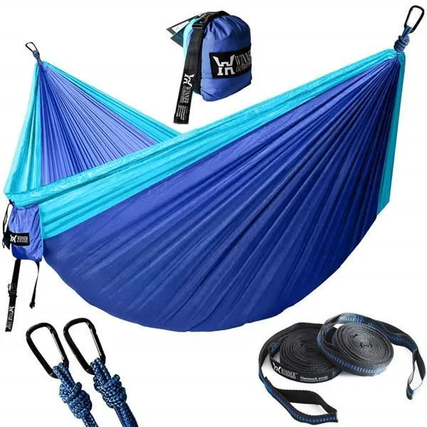 PORTABLE CAMPING HAMMOCK - RELAX & REST NO MATTER WHERE YOU ARE