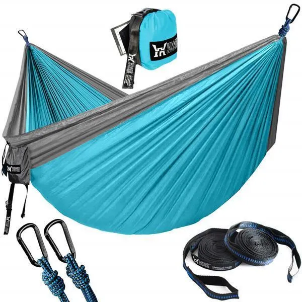 PORTABLE CAMPING HAMMOCK - RELAX & REST NO MATTER WHERE YOU ARE