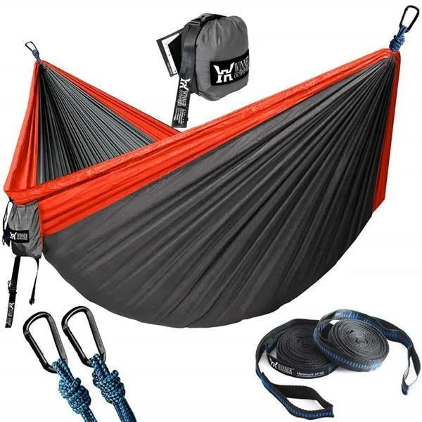 PORTABLE CAMPING HAMMOCK - RELAX & REST NO MATTER WHERE YOU ARE