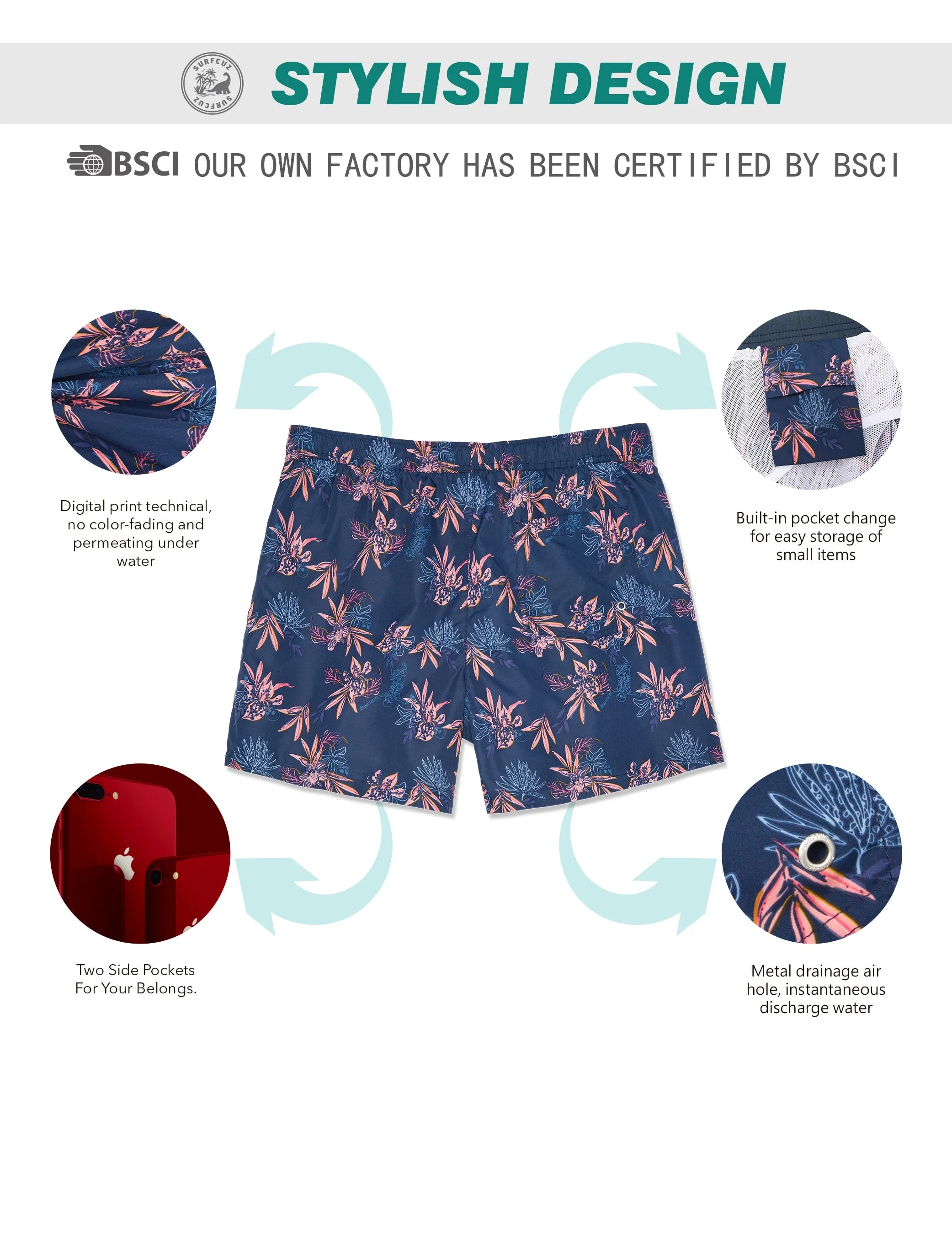 Quick-drying Swim Trunks Pingo