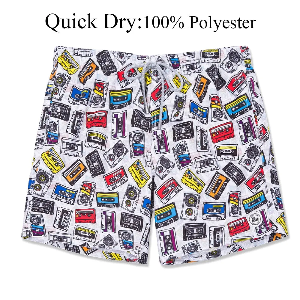 Quick-drying Swim Trunks Retro