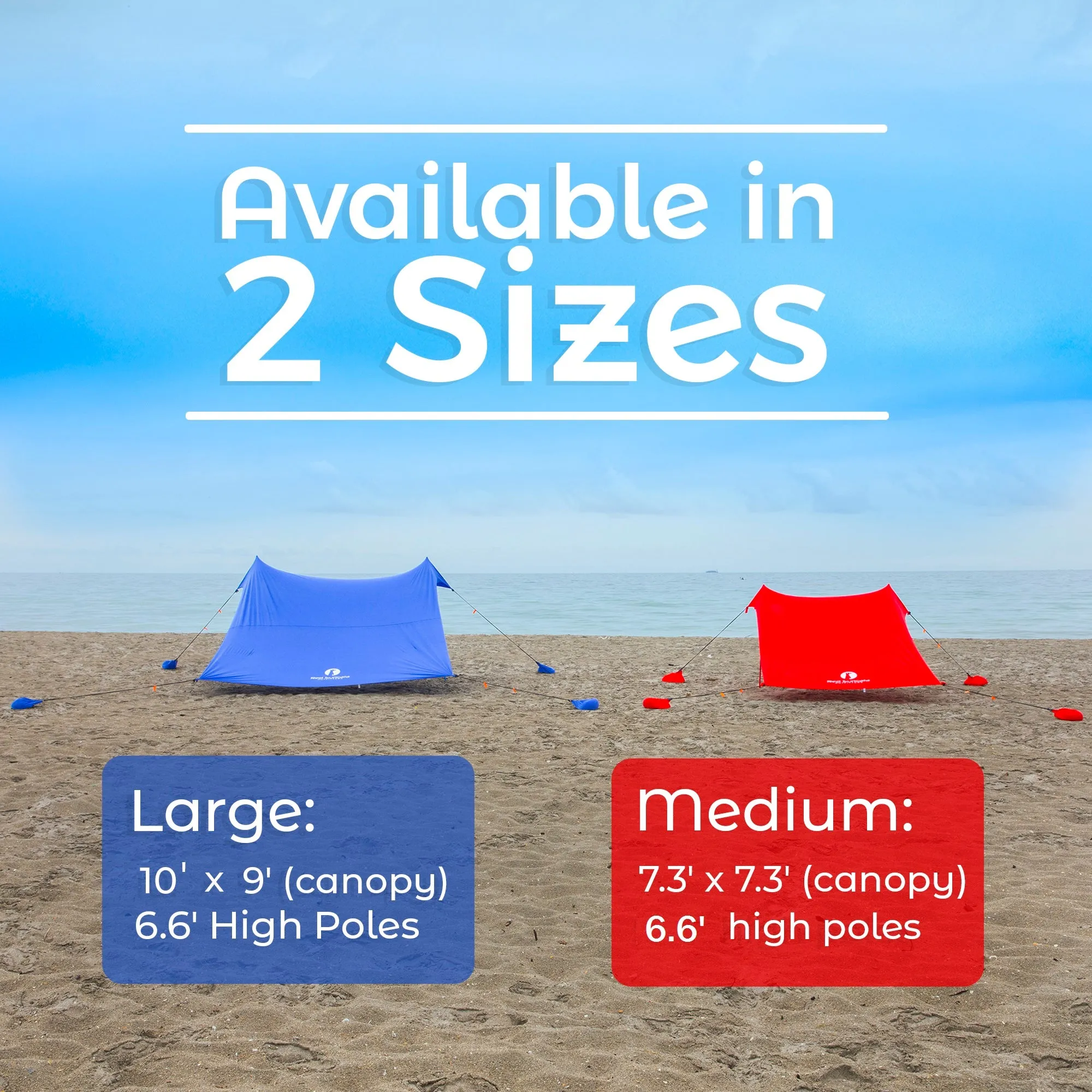 Red Suricata Pink Family Beach Sun Shade Canopy Tent Sunshade with sand anchors