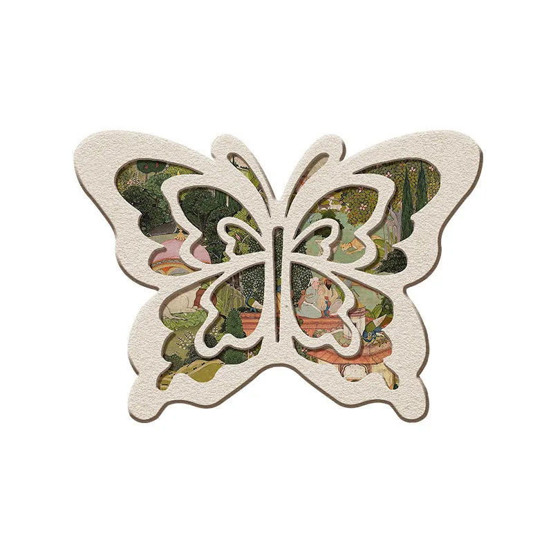 Retro Butterfly Diatomite Mat  Quick Drying & Non-Slip