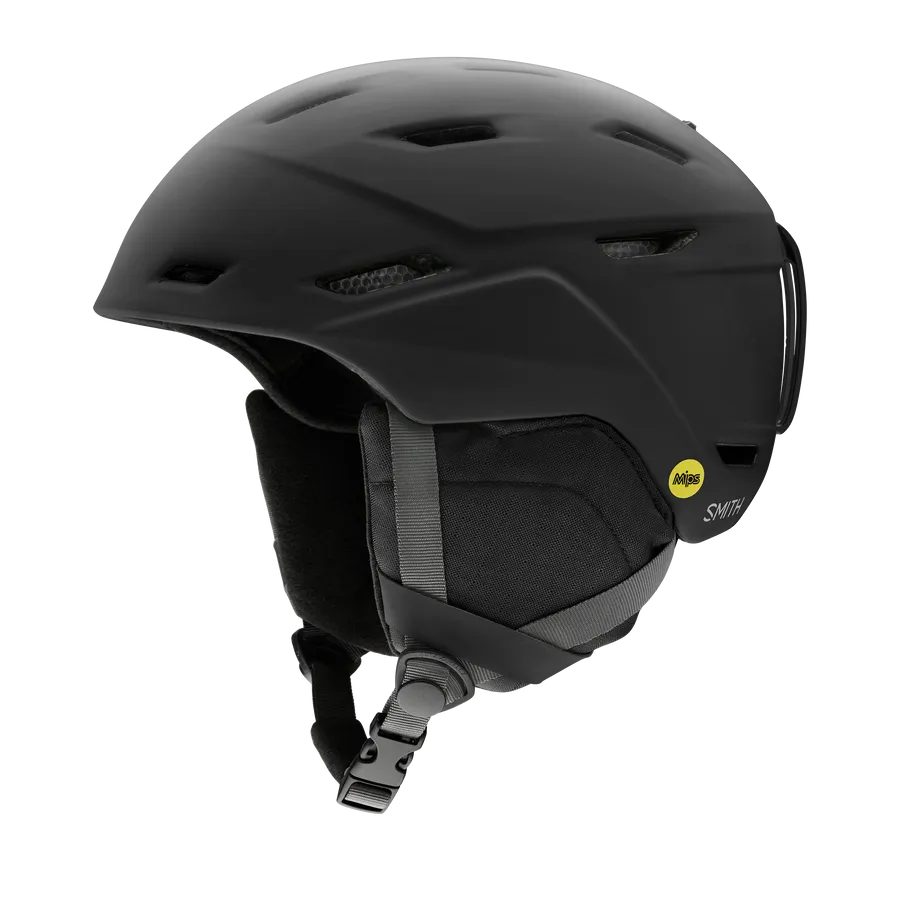 Smith Optics Mission MIPS Snowboarding Helmets, Matte Black '21