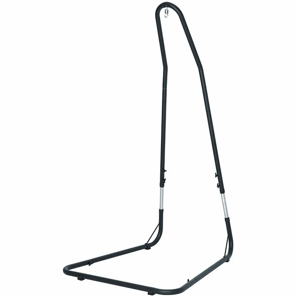 STEEL HAMMOCK CHAIR STAND - BLACK