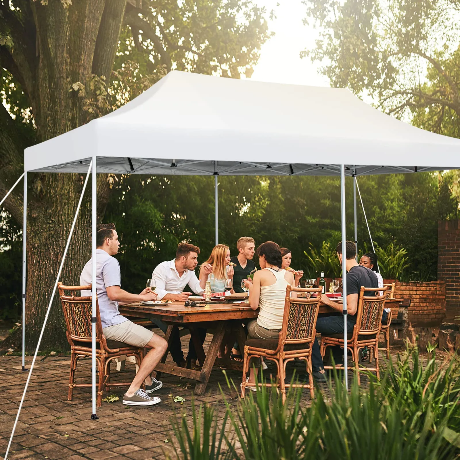 Tangkula 10 x 20Ft Pop-Up Canopy Tent