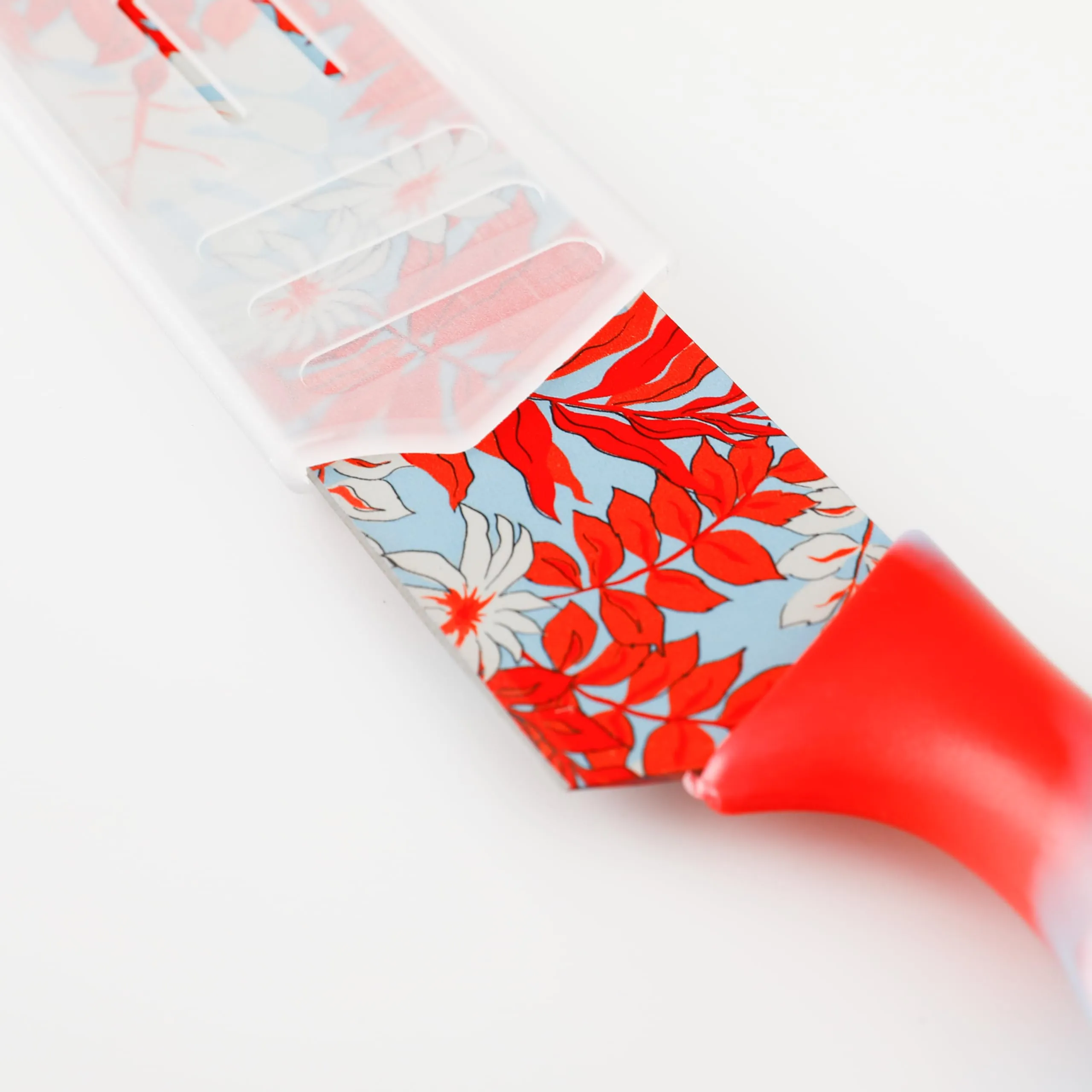 The Better Home Sharp Knife for Kitchen (7 Inch - 2 Pcs) Chef Knife | Chaku Knife | Printed Knife| Nife | Chopping Knife | Steel Kitchen Knife with Cover | Chopper Knife for Kitchen (Red)