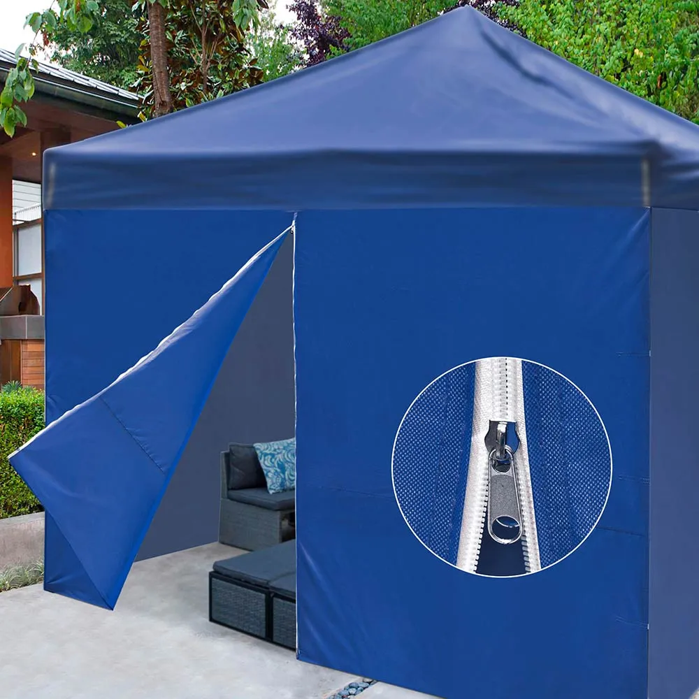 TheLAShop Canopy Sidewall Tent Walls with Zipper 1080D 10x7ft(1pc./pack)
