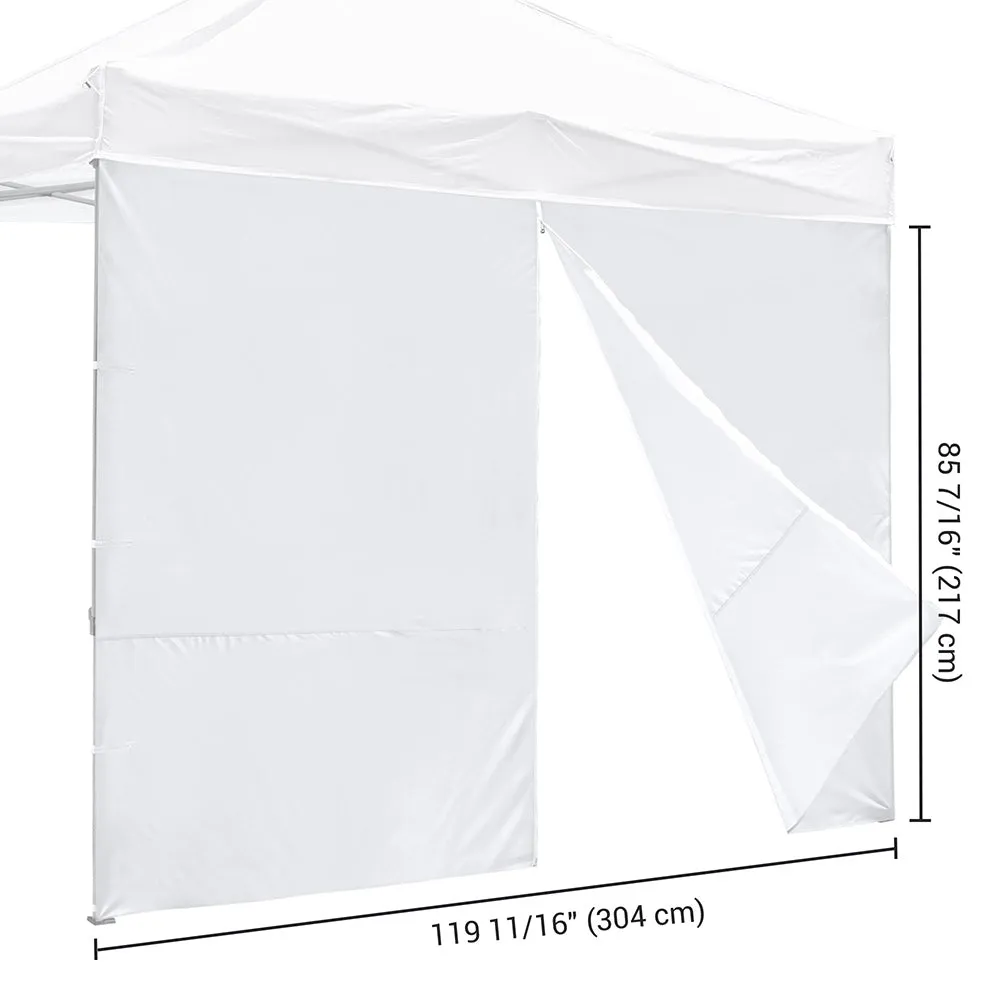 TheLAShop Canopy Sidewall Tent Walls with Zipper 1080D 10x7ft(1pc./pack)