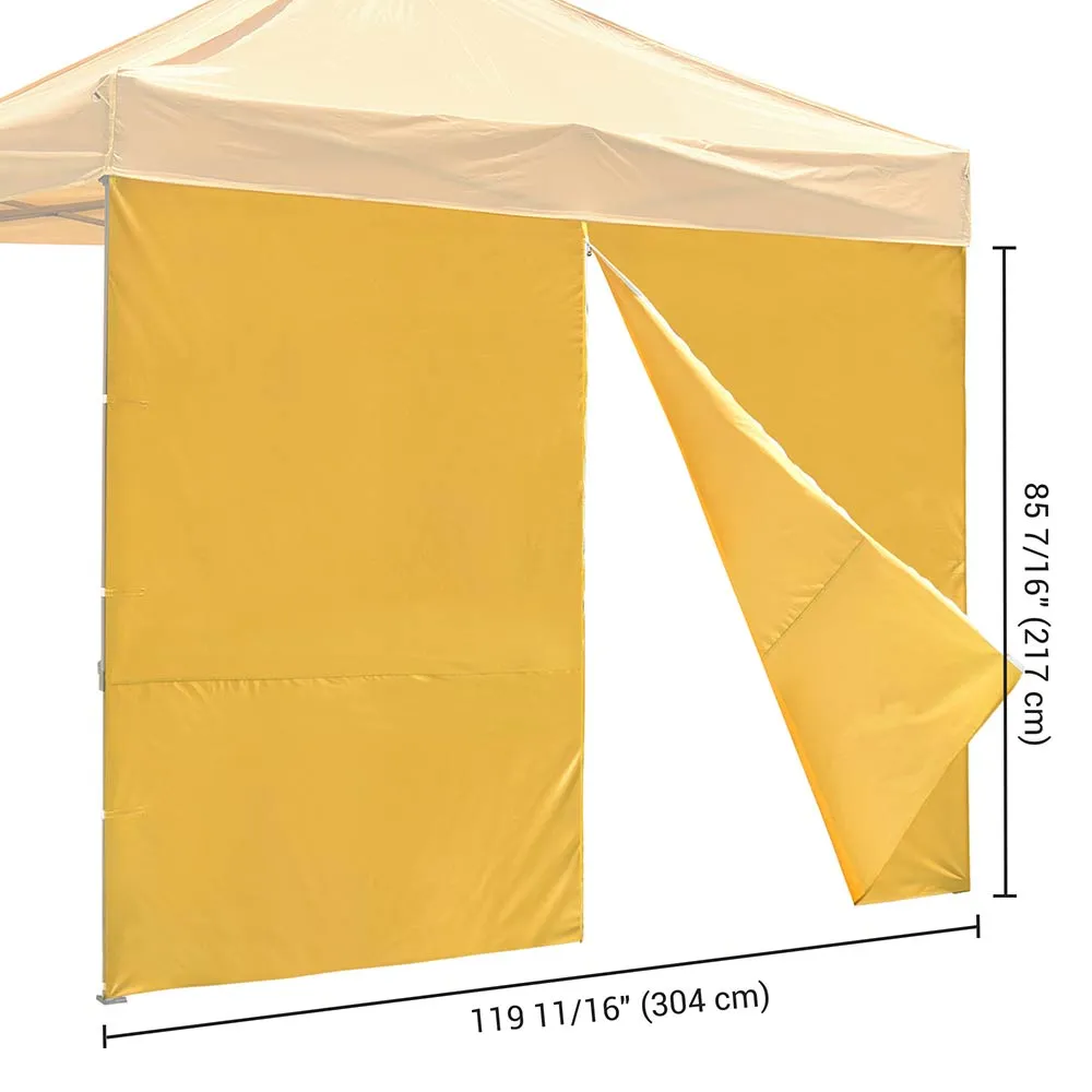 TheLAShop Canopy Sidewall Tent Walls with Zipper 1080D 10x7ft(1pc./pack)