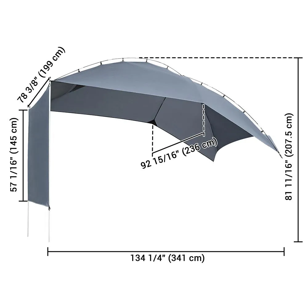 TheLAShop Car Awning SUV Tailgating Canopy Camping Beach Sun Shade