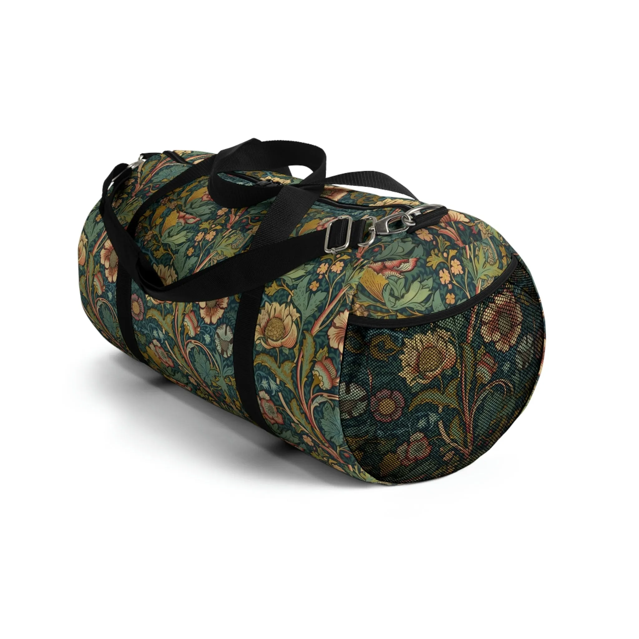 Vintage Victorian Floral Design Duffel Bag