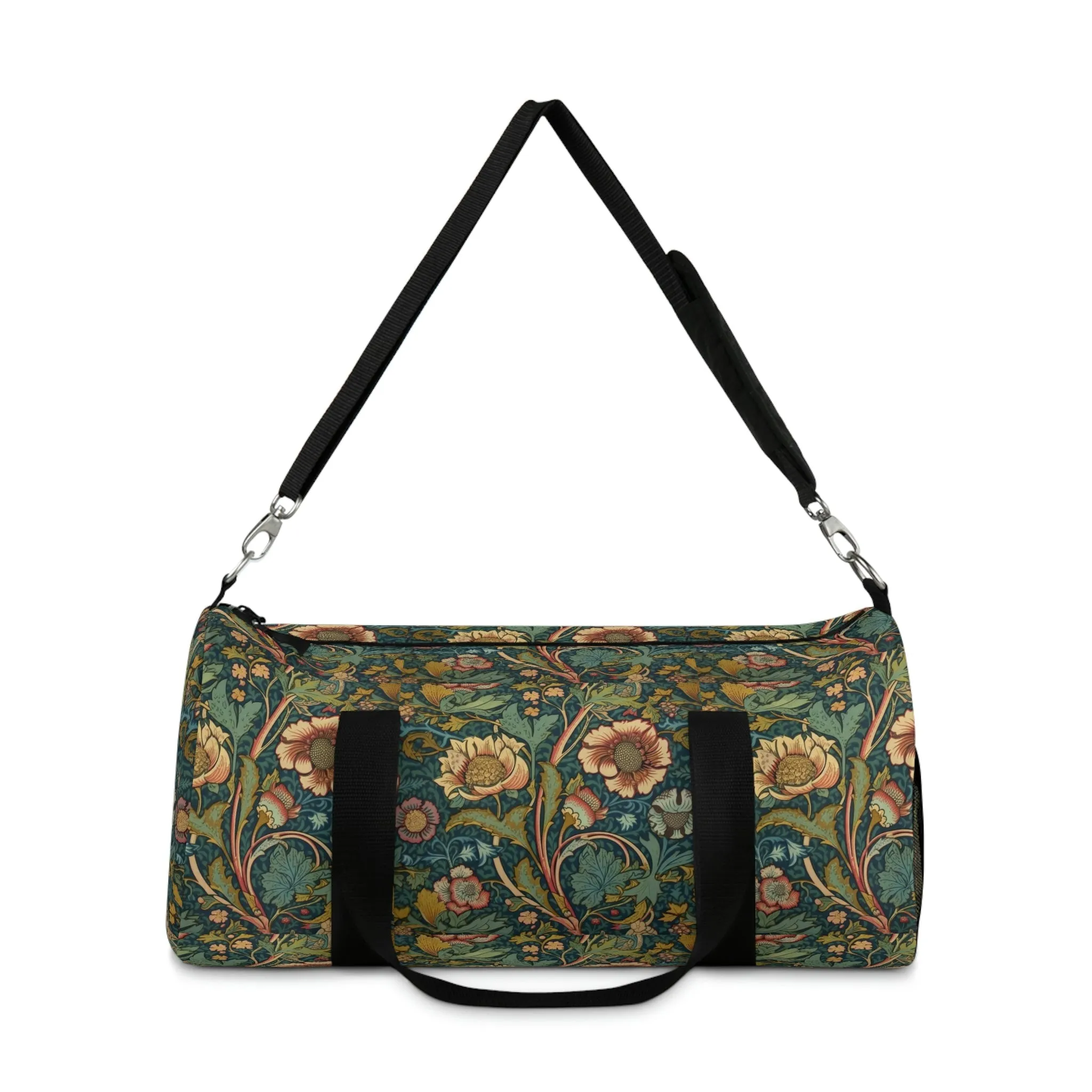 Vintage Victorian Floral Design Duffel Bag