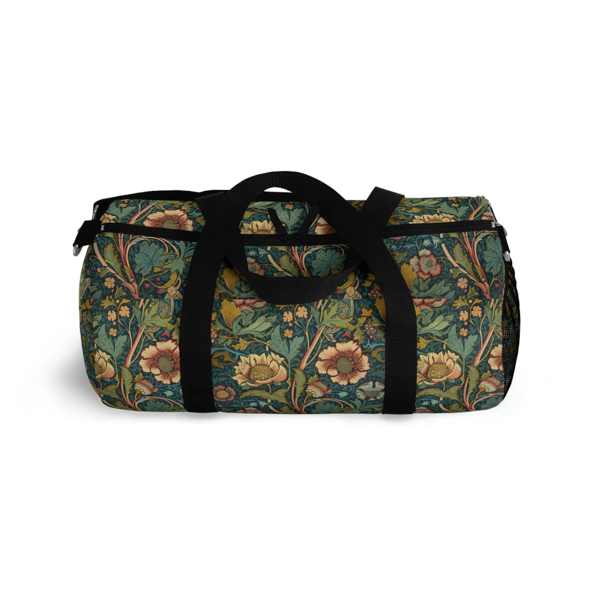Vintage Victorian Floral Design Duffel Bag
