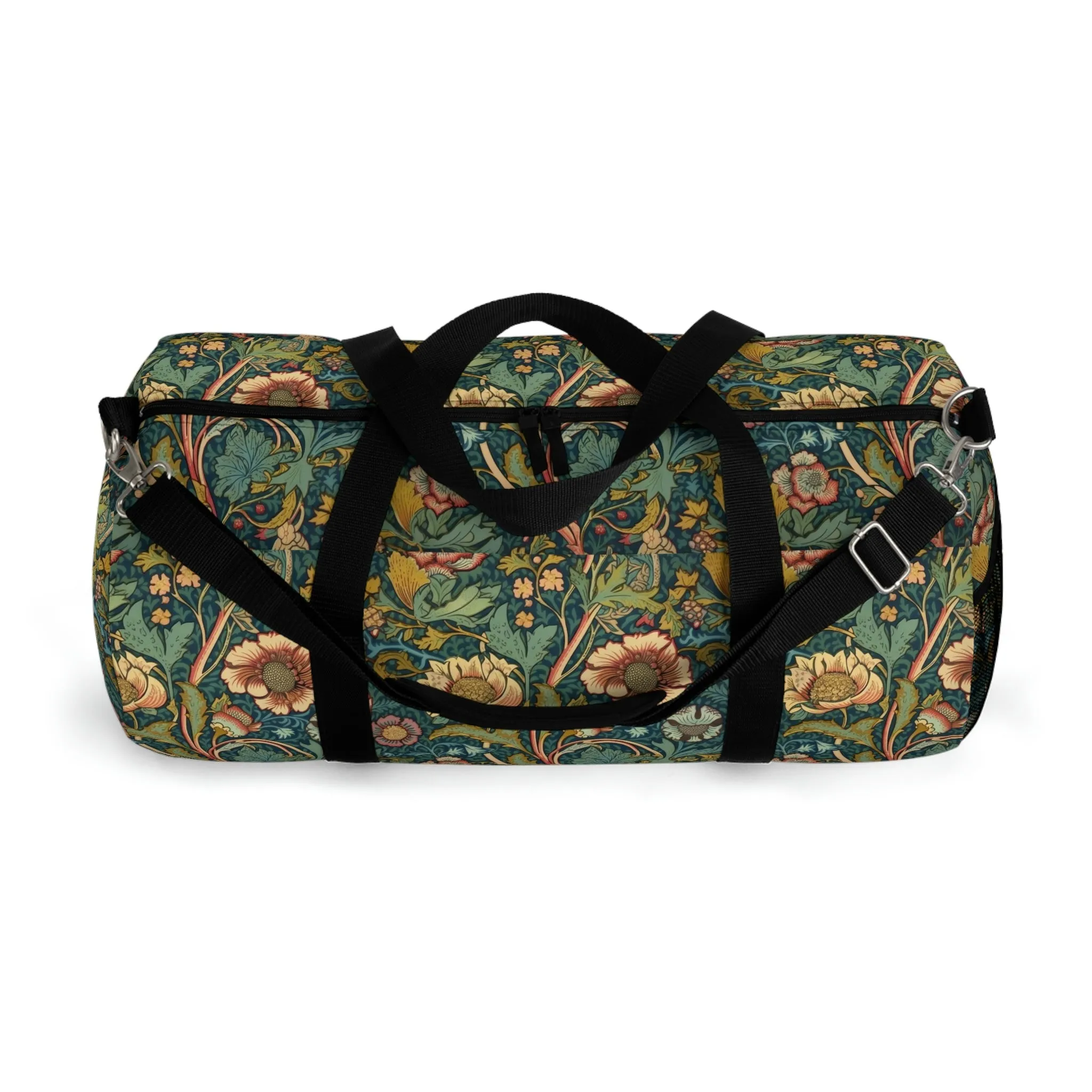 Vintage Victorian Floral Design Duffel Bag