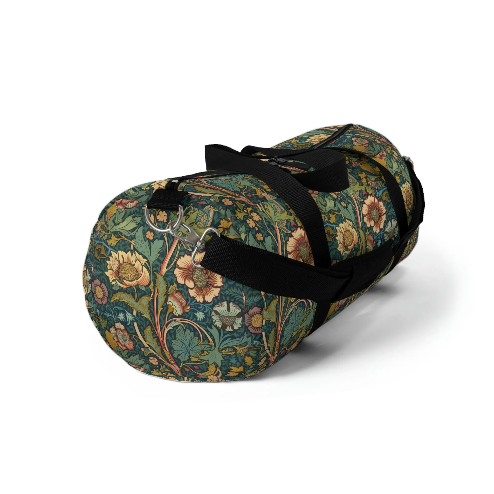 Vintage Victorian Floral Design Duffel Bag