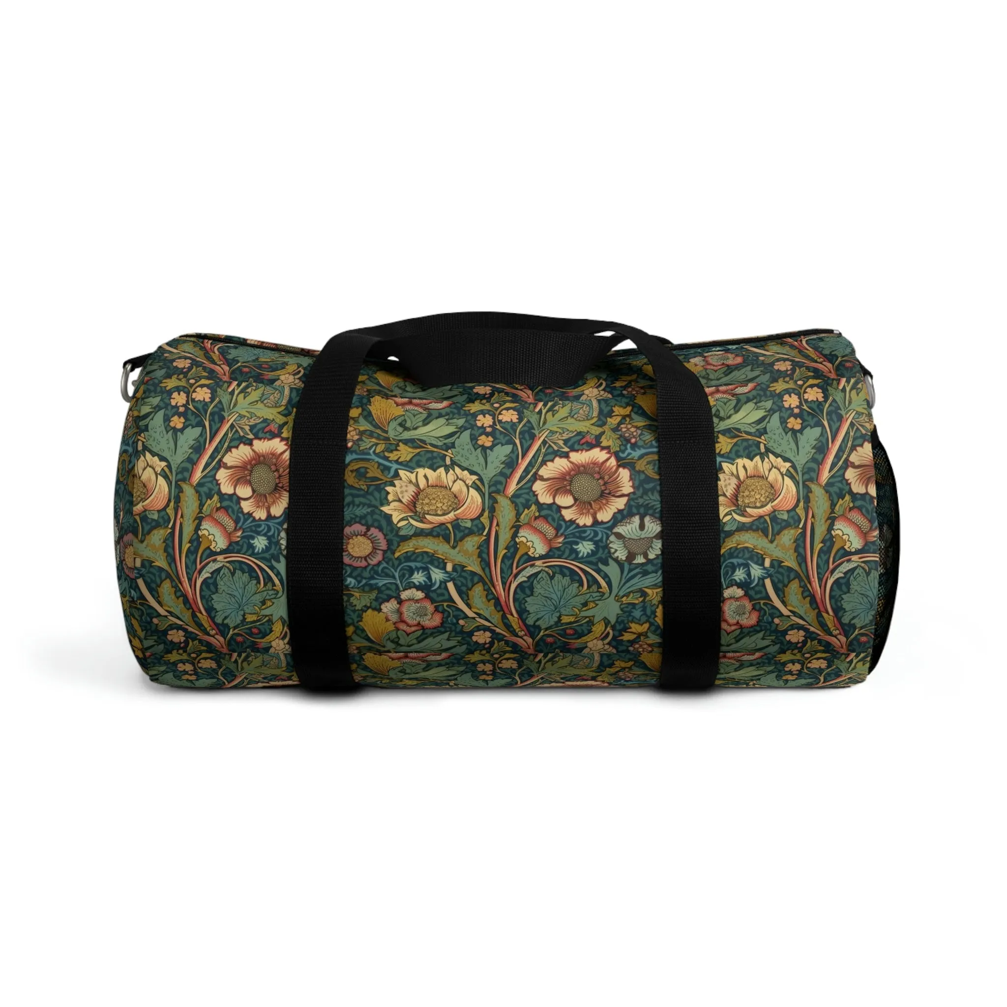 Vintage Victorian Floral Design Duffel Bag