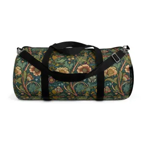 Vintage Victorian Floral Design Duffel Bag