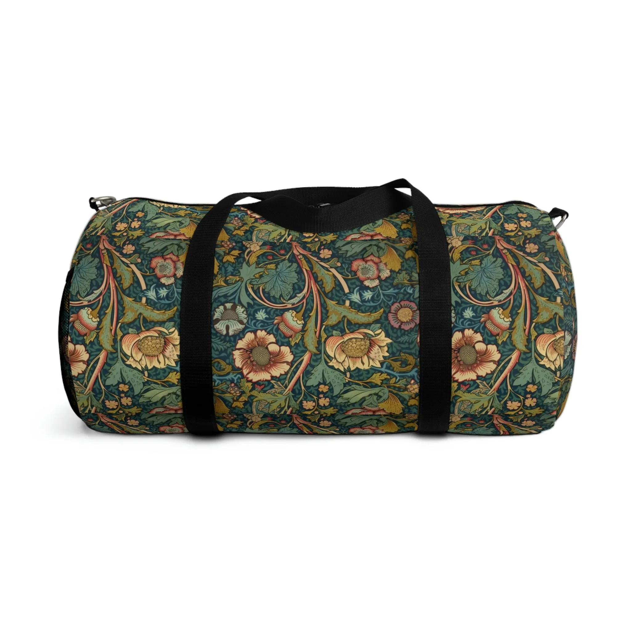 Vintage Victorian Floral Design Duffel Bag