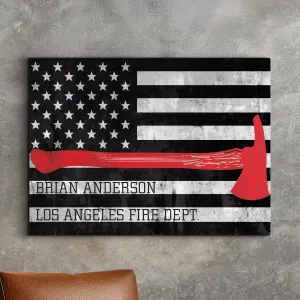 Wildlands Fire Axe Custom Sign  Gift for Firefighters