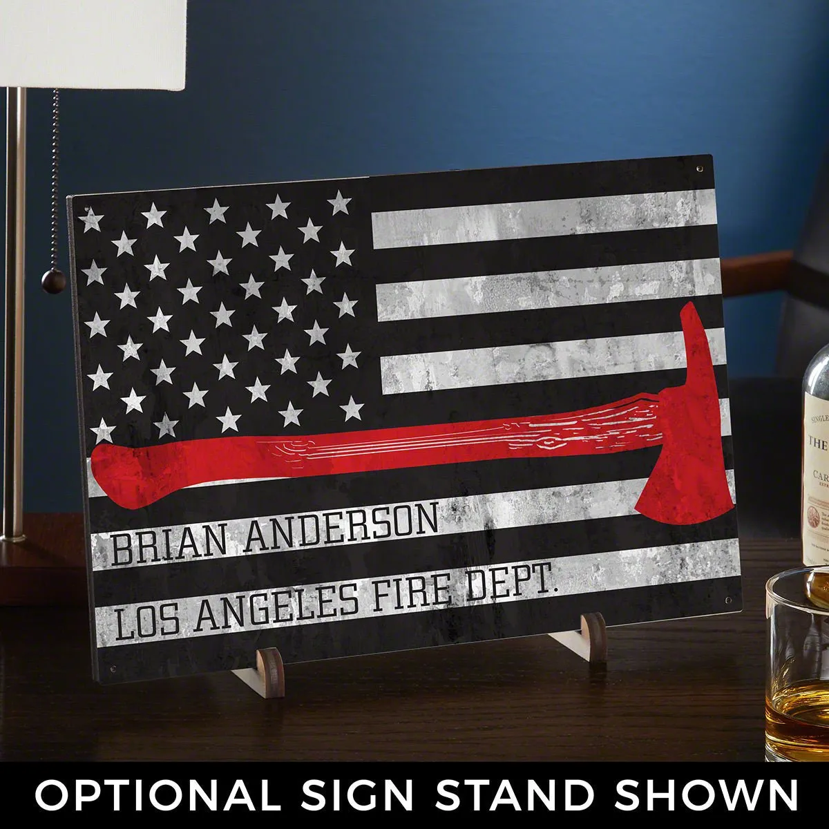 Wildlands Fire Axe Custom Sign  Gift for Firefighters