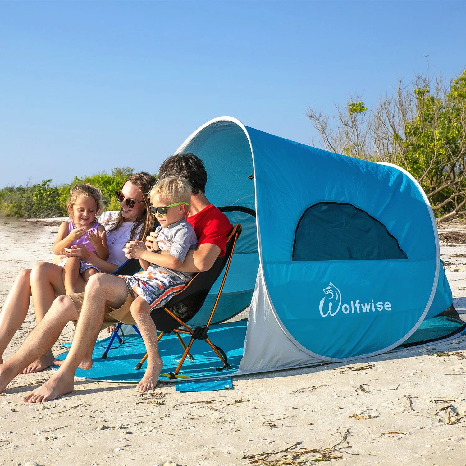 WolfWise SpiltWave R10 Easy Pop up Beach Tent