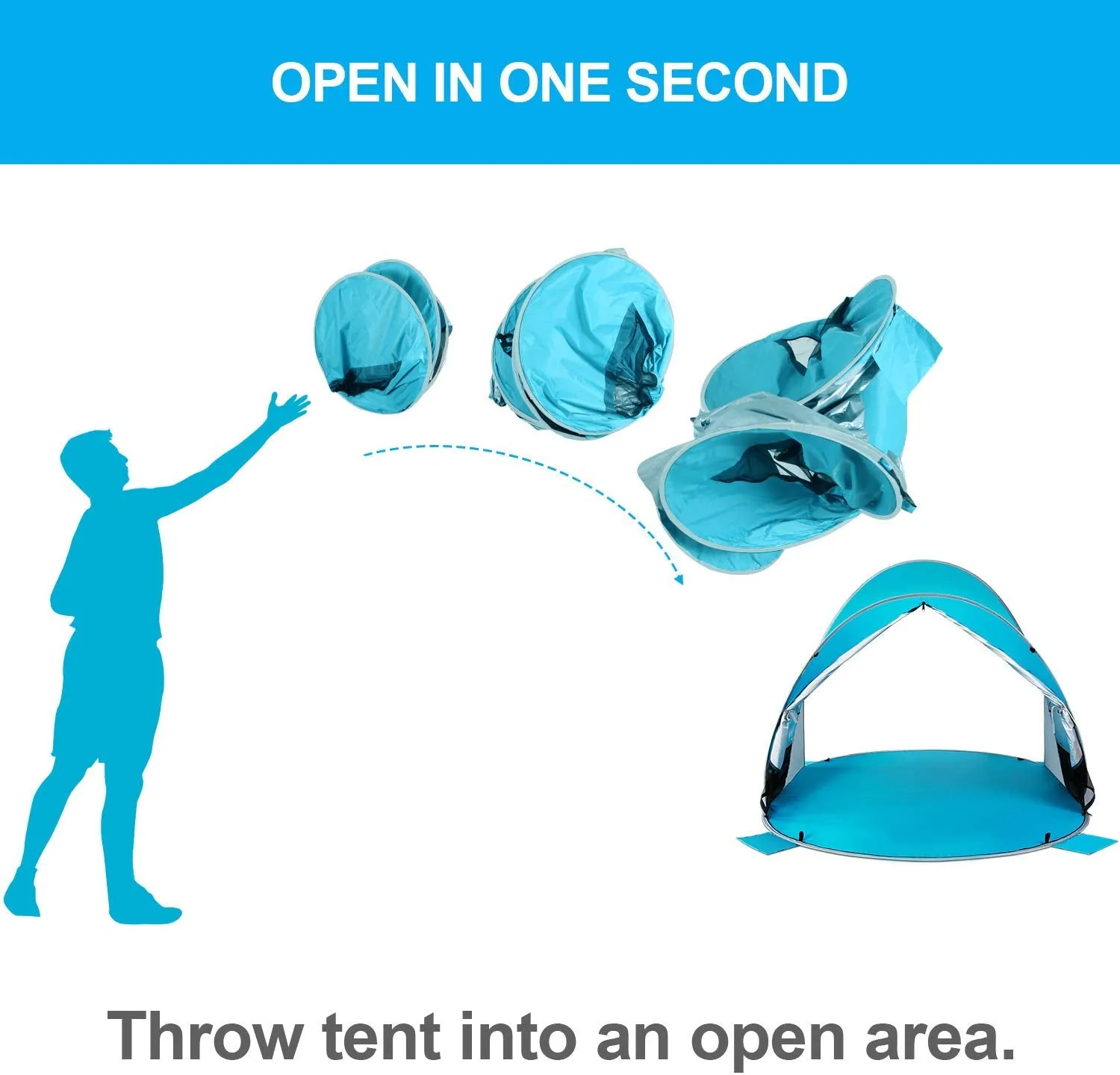 WolfWise SpiltWave R10 Easy Pop up Beach Tent
